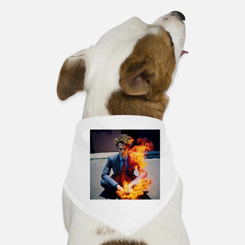 Der Brennende Mann 01 Hunde-Bandana