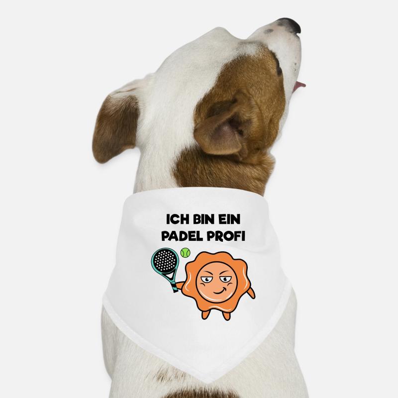 Schmetterball Spieler Padel Schläger Statement Hunde-Bandana