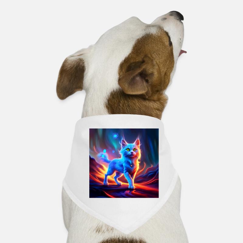 Merveilleux chat bleu. Bandana pour chien