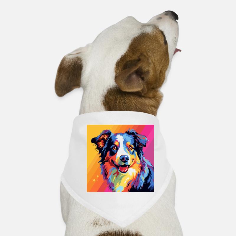 Australian Shepherd Pop Art Hunde-Bandana