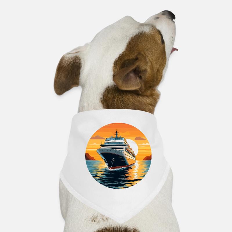 Croisière au coucher du soleil Bandana pour chien