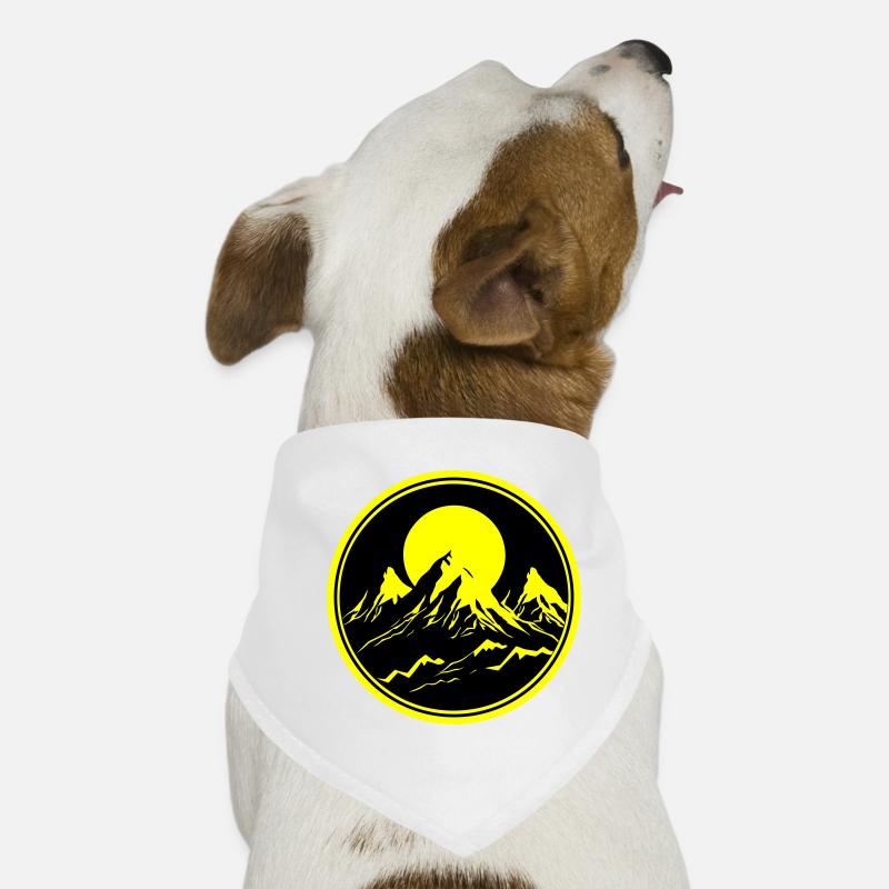 Berge Natur Mountains Silhouette Hunde-Bandana