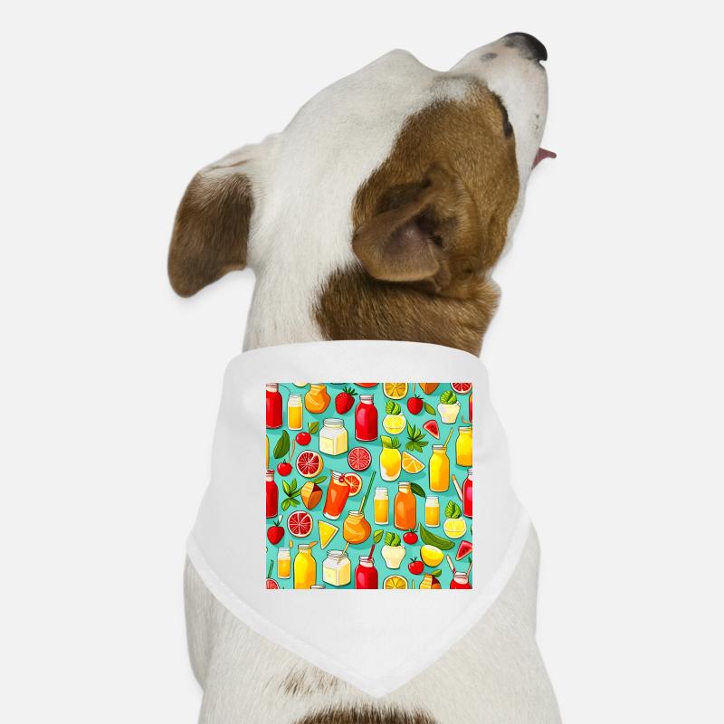 Yummy Summer Lemonade Pattern Dog Bandana