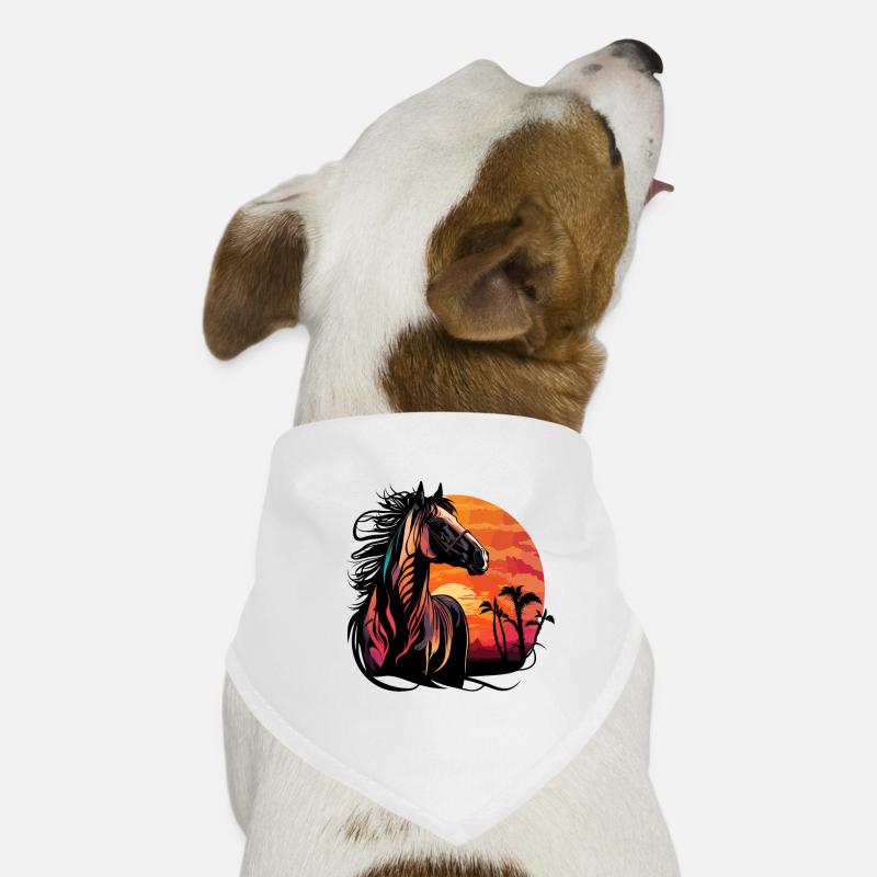 Étalon Sunset Bandana pour chien