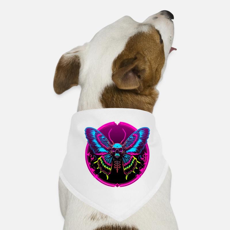Crâne Papillon Bandana pour chien