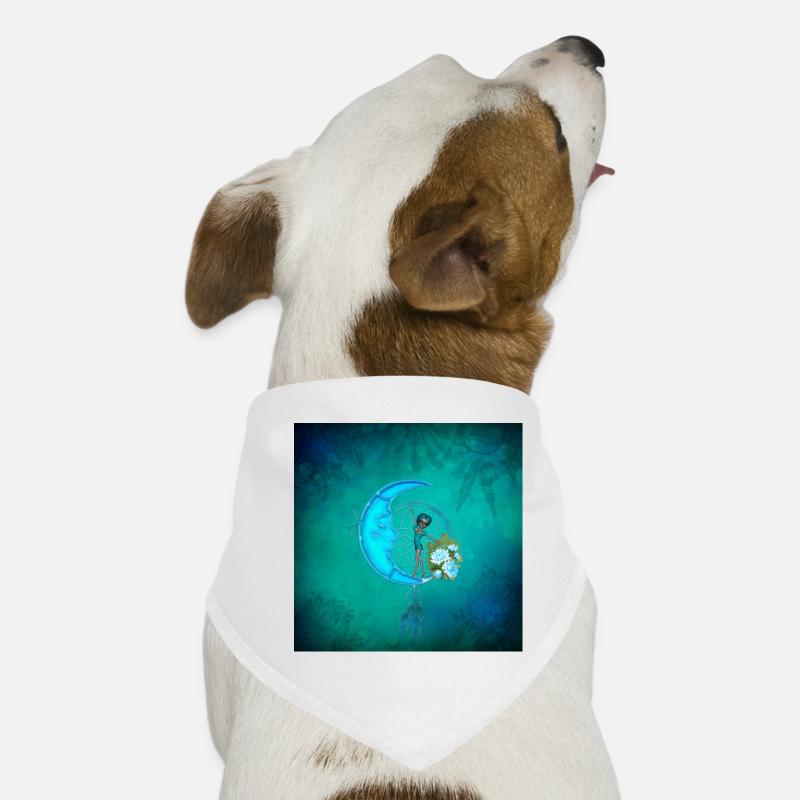 Petite fée sur la lune Bandana pour chien