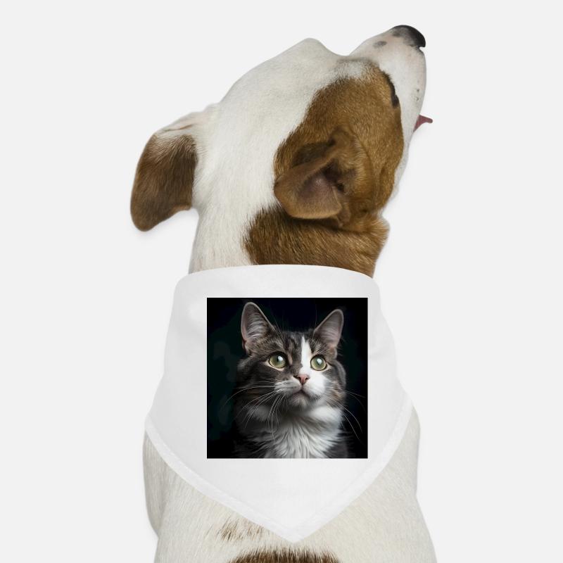 Cat - Dog Bandana - white