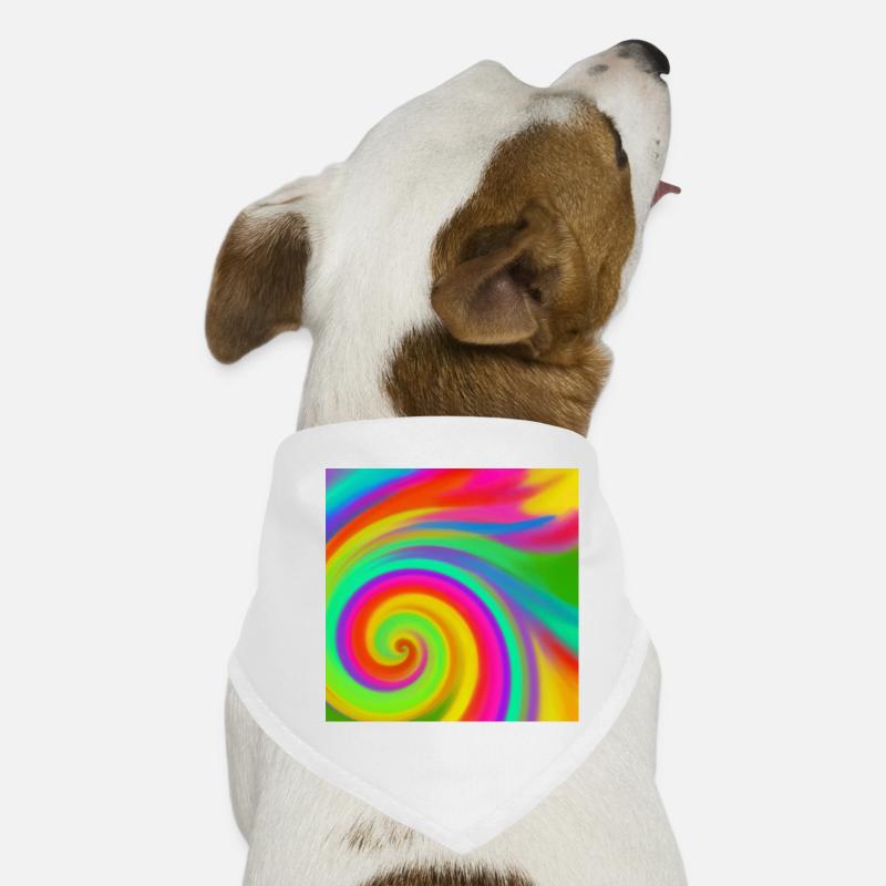 regenbogenwirbel Hunde-Bandana