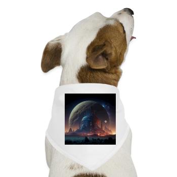 Megalopolis Alien 02 - Hunde-Bandana - Weiß - Vorne