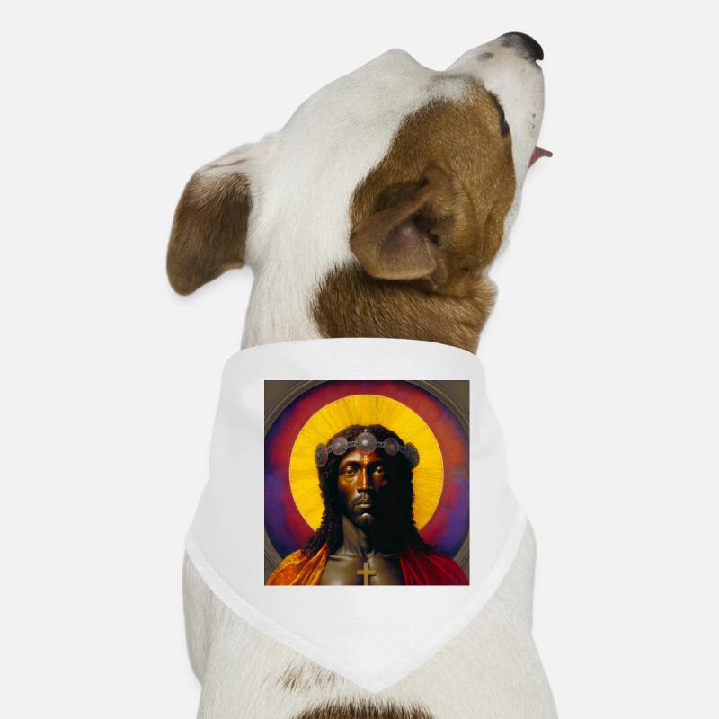 Black Jesus 01 Dog Bandana