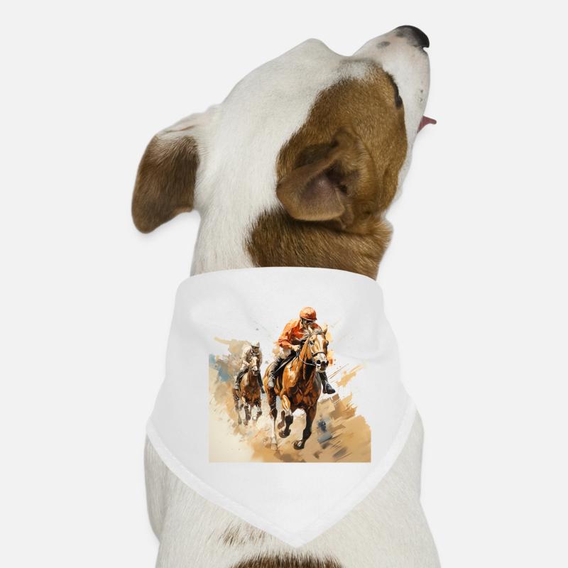 Pferderennen ist eine eigene Welt Hunde-Bandana