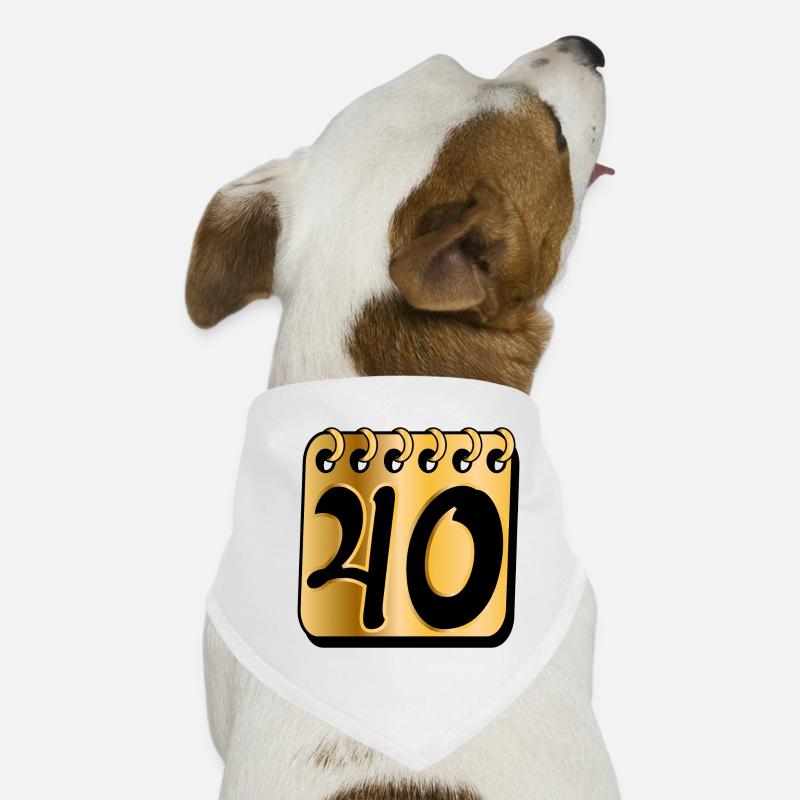 40ème Anniversaire Quarante ANS Bandana pour chien