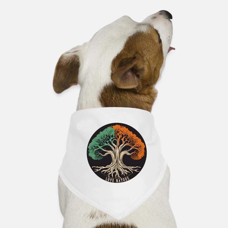Tree / Nature / Earth / Bark / Roots / Leaves Dog Bandana