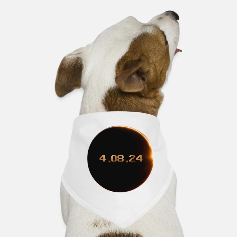 Eclipse de Soleil 2024 Bandana pour chien