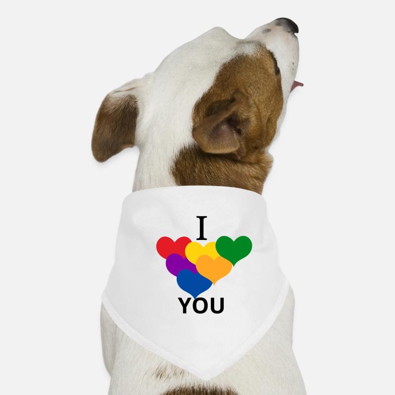 LIEBE DICH 1 Hunde-Bandana