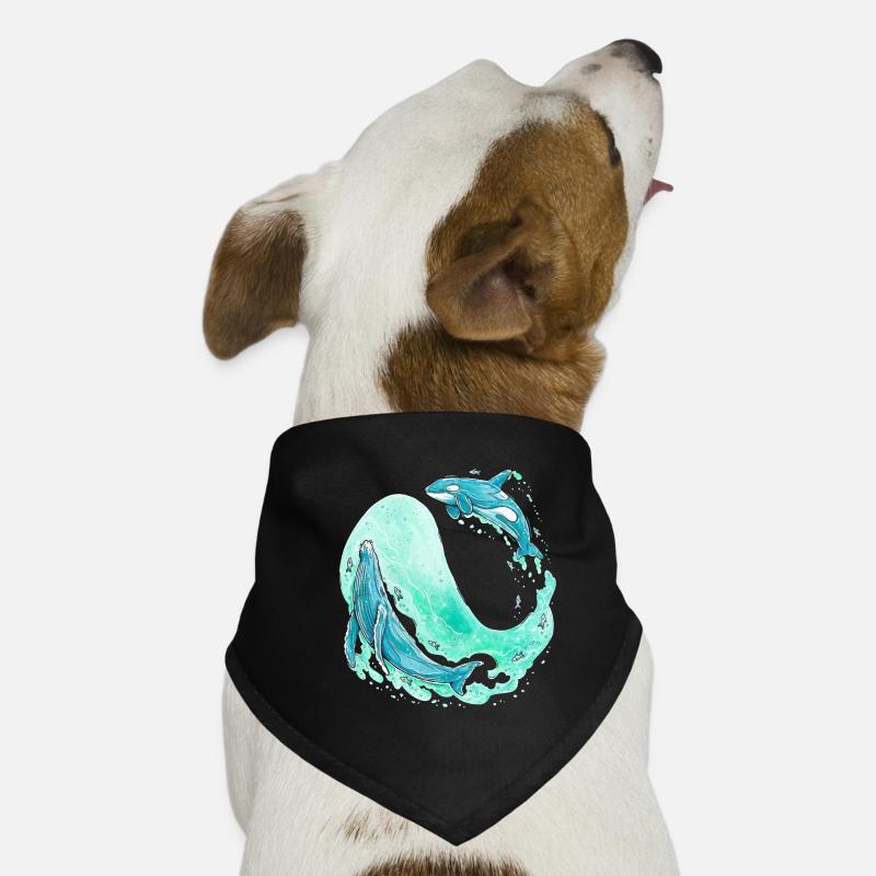 Whale Wave Dog Bandana