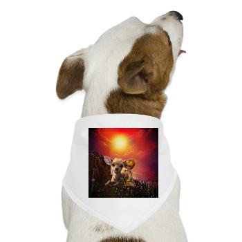 und das niedliche Rehkitz. - Hunde-Bandana - Weiß - Vorne