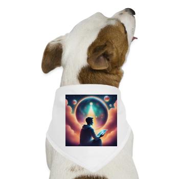 Die zukünftige Meditation vorhersagen - Hunde-Bandana - Weiß - Vorne
