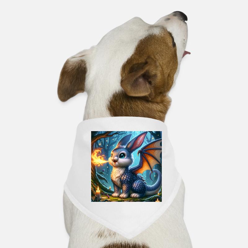 Dragon Lapin Cracheur de Feu #02 Bandana pour chien