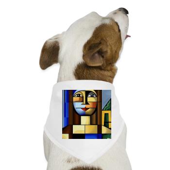 Mona Würfel - Hunde-Bandana - Weiß - Vorne