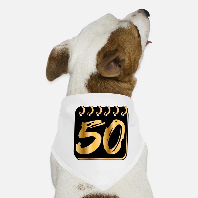 50 ans - CINQUANTE ANS - DATE DE NAISSANCE Bandana pour chien