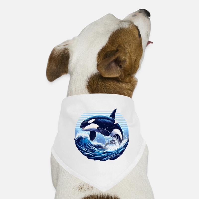 Orque bleue Bandana pour chien