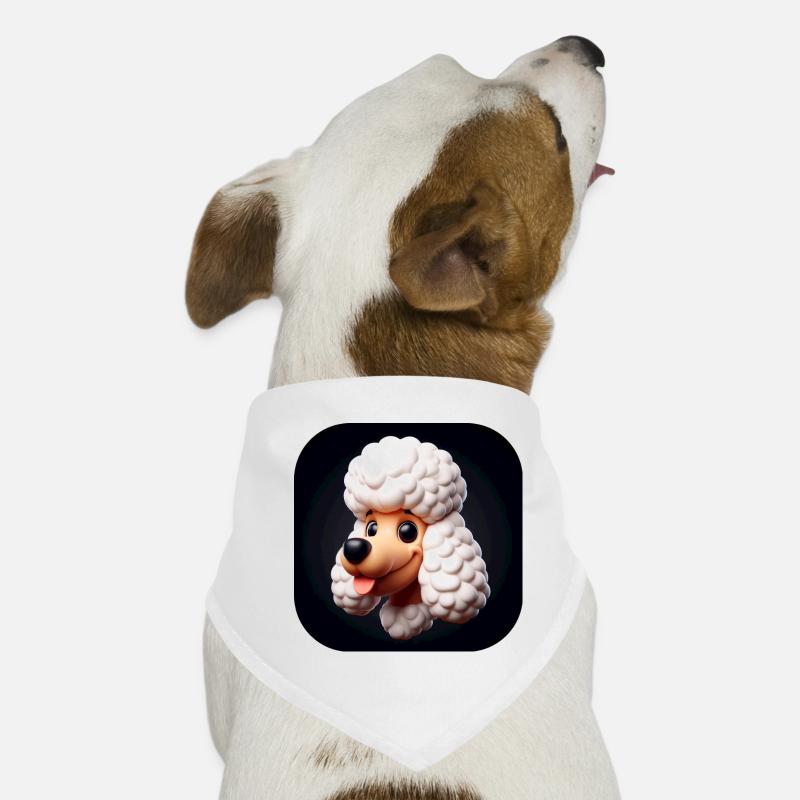 Comic Poodle Dog Dog Bandana