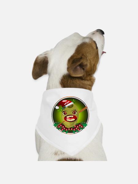 CHRISTMAS DARTS - Dog Bandana - white - Front