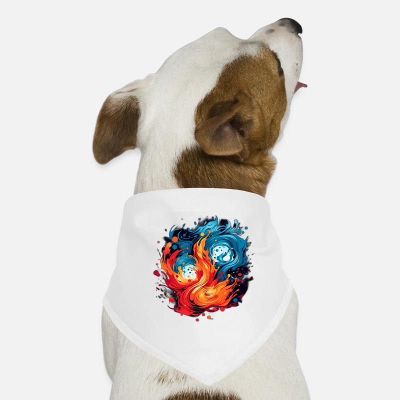 Feuer & Eis Hunde-Bandana