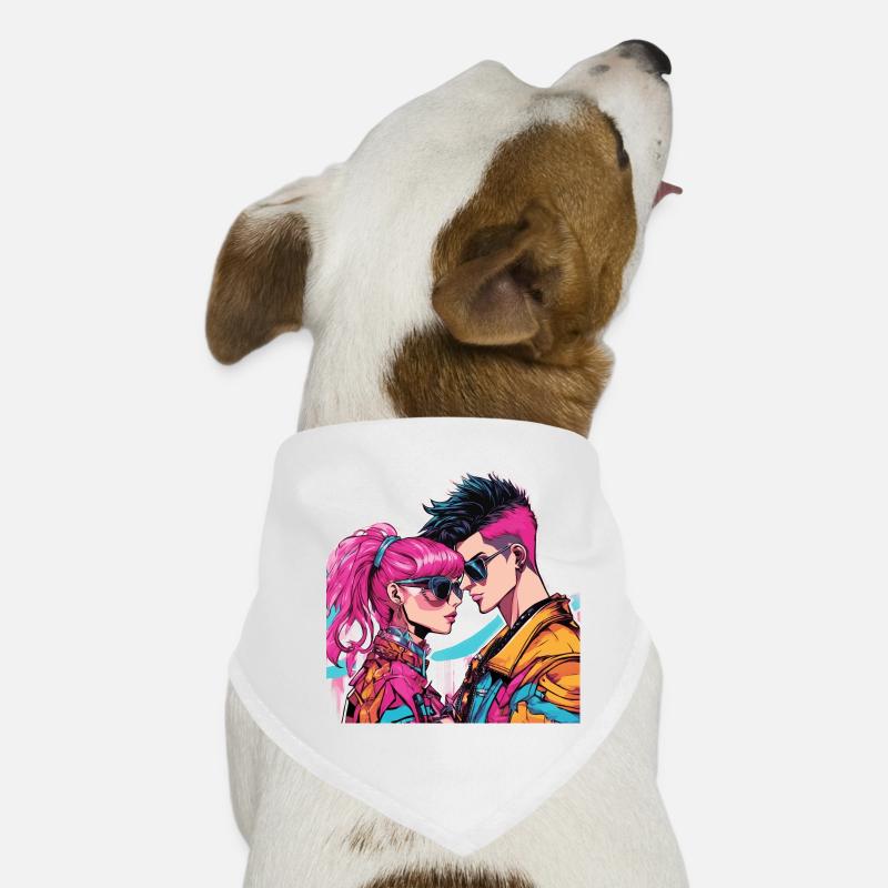 Y2K-Mode Hunde-Bandana