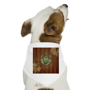 Wunderschöne und elegante Lotusblume - Hunde-Bandana - Weiß - Vorne