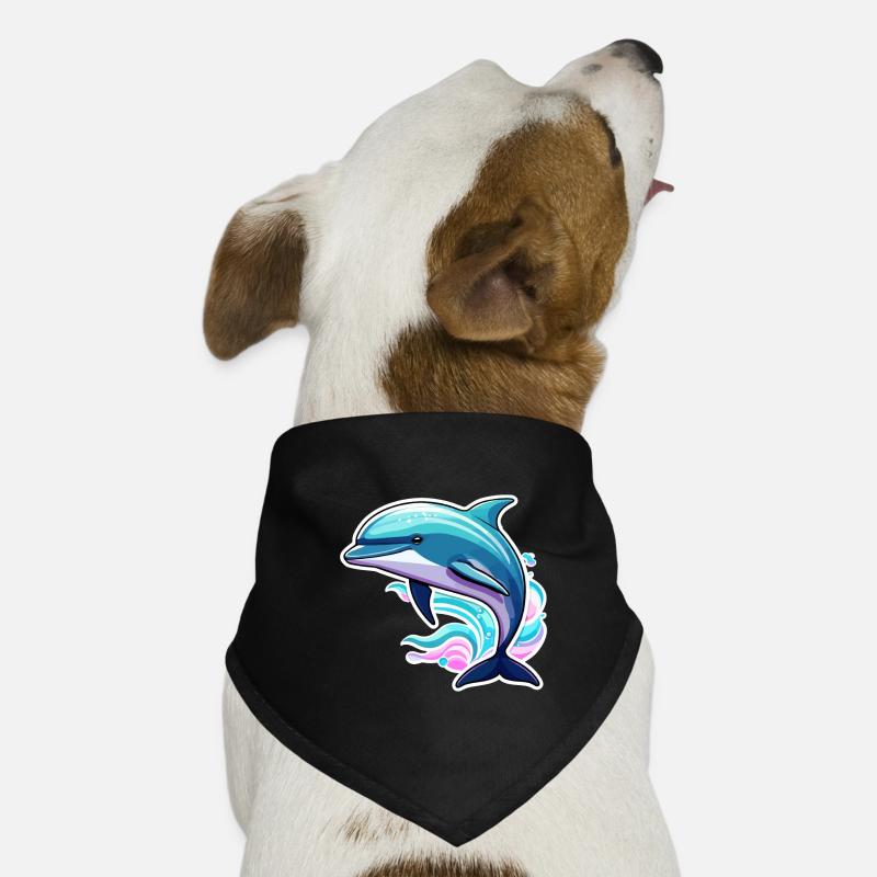 Illustration de dauphin Bandana pour chien