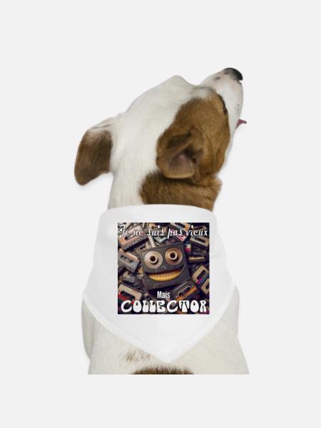JE SUIS COLLECTOR. - Bandana pour chien - blanc - Devant