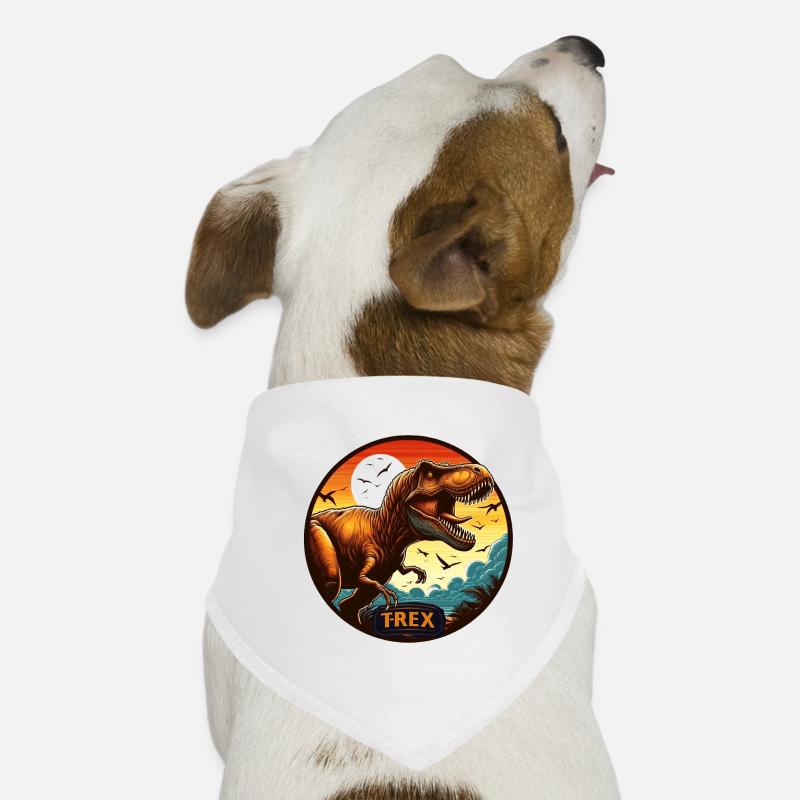 Dinosaur T-Rex logo Dog Bandana