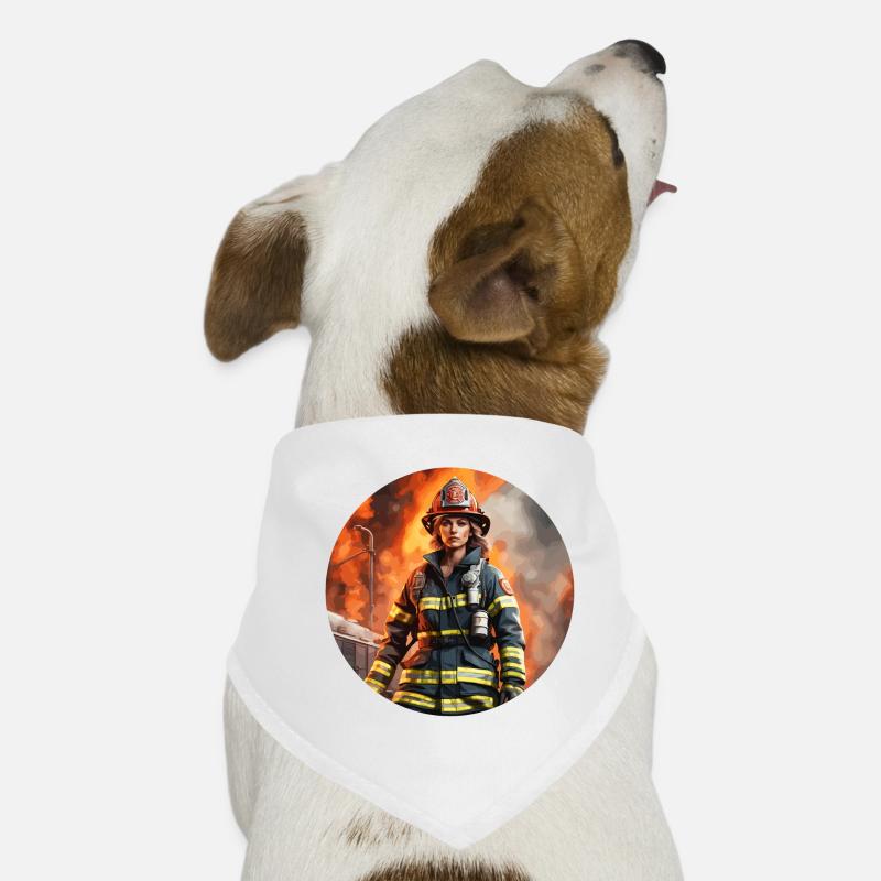 Firefighter / Fire / Fire / Extinguish / Heroine Dog Bandana