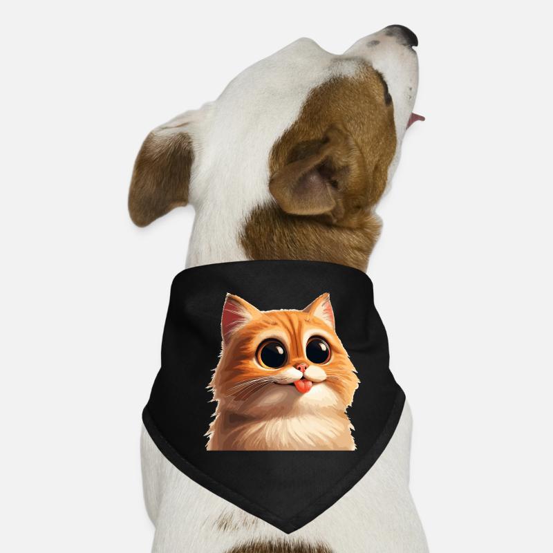 Chat aux yeux énormes Bandana pour chien