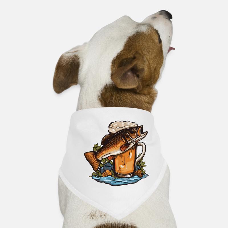 Bière de pêche Bandana pour chien