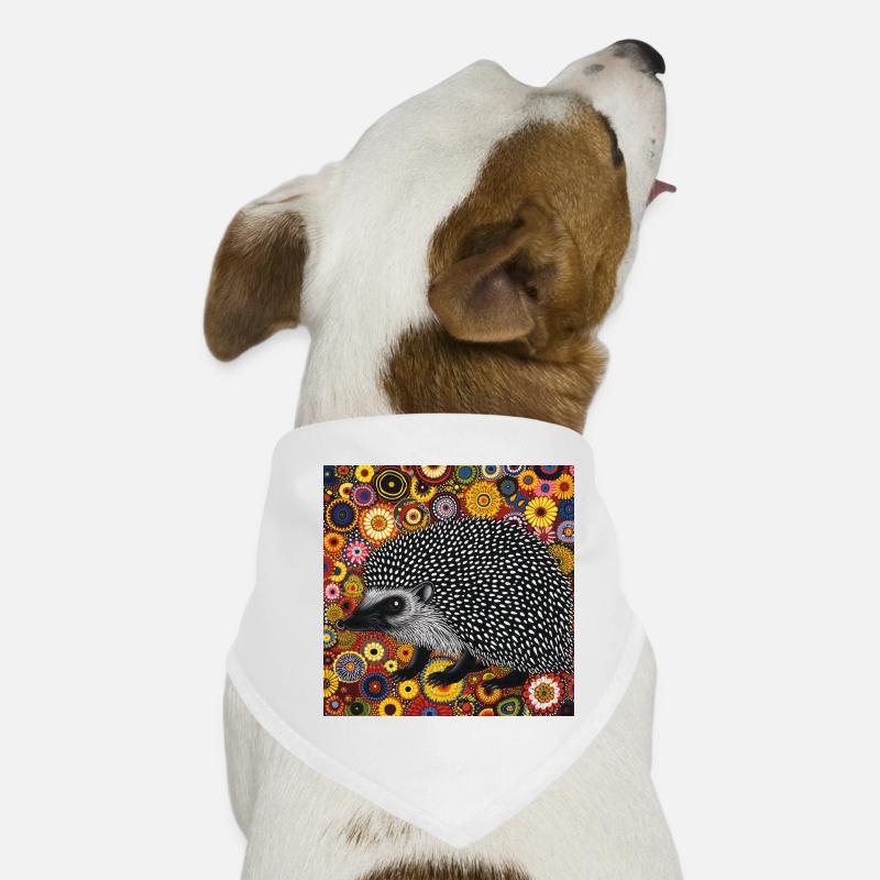 igel, bunt, tier, geschenk, geschenkidee Hunde-Bandana