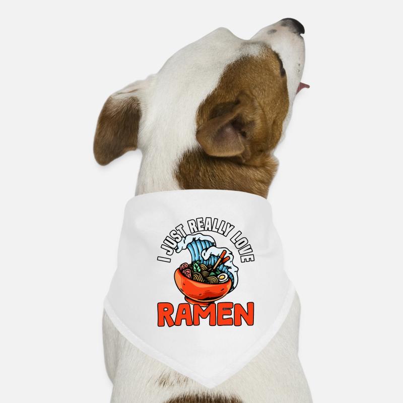 J’aime vraiment les ramen Bandana pour chien