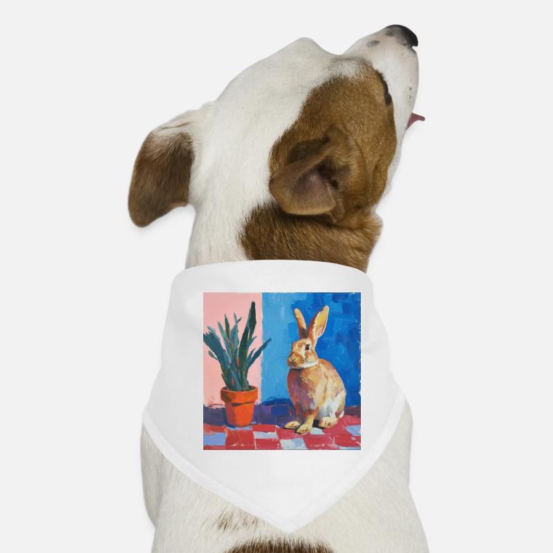 bunny, rabbit, colorful, animal, gift Dog Bandana