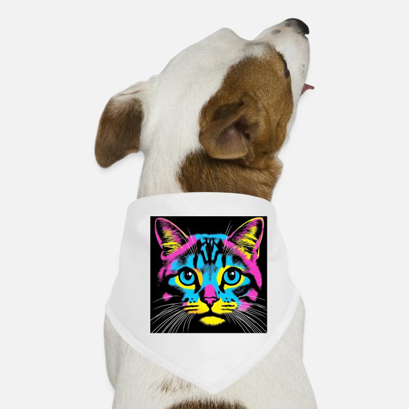 Cat Pop Art Dog Bandana