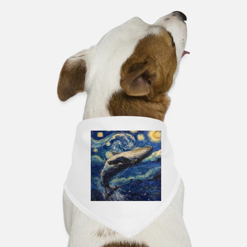 Poisson-baleine Van Gogh Bandana pour chien
