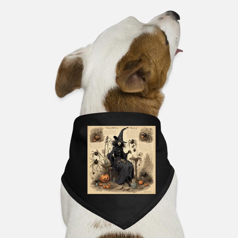 Manuel de la sorcière / grimoire / Halloween / automne Bandana pour chien