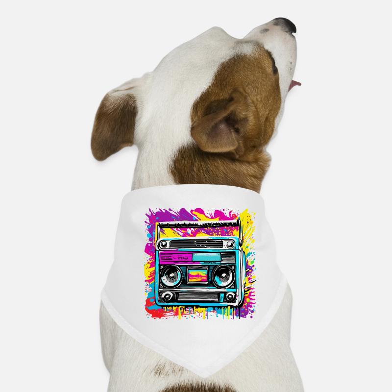 Radio / Analog / Music / Frequency / Speakers Dog Bandana