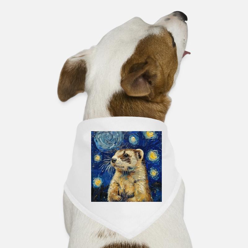 frettchen, Van Gogh, Geschenk Hunde-Bandana