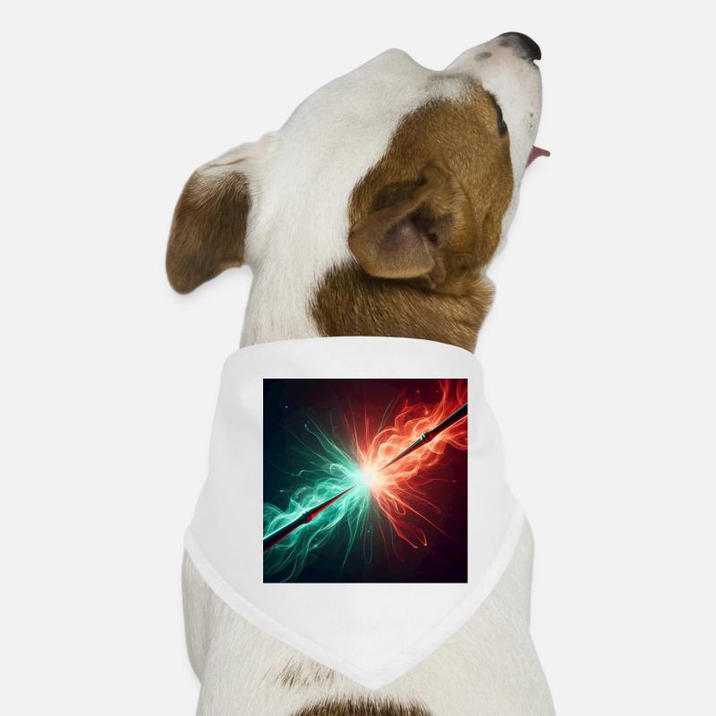 Zwei Zauberstäbe im Kampf Hunde-Bandana