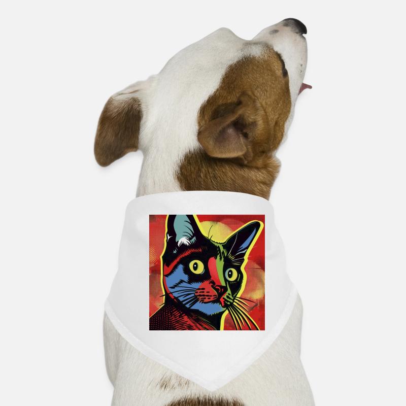 Katze, katzenmotiv, comic Hunde-Bandana
