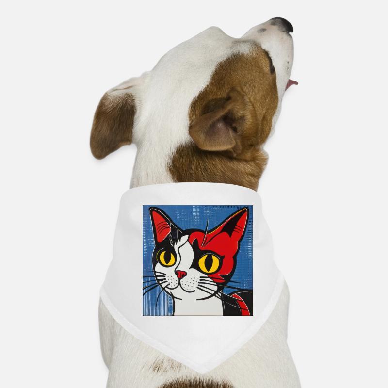 Katze, katzenmotiv, comic Hunde-Bandana