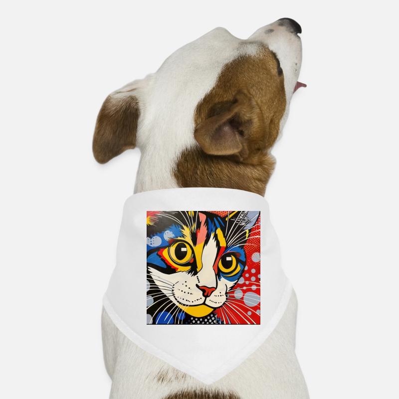 Katze, katzenmotiv, comic, geschenk, geschenkideen Hunde-Bandana