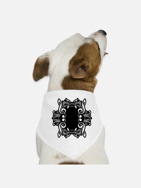 Music notes symbol music - Dog Bandana - white - Front